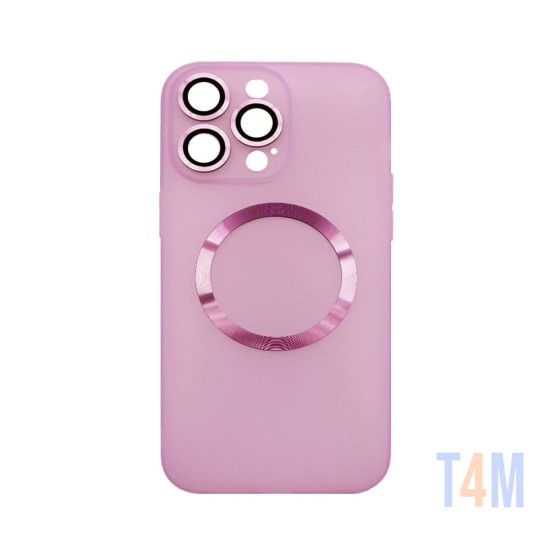 Magnetic Case with Camera Lens for Apple iPhone 14 Pro Max Pink